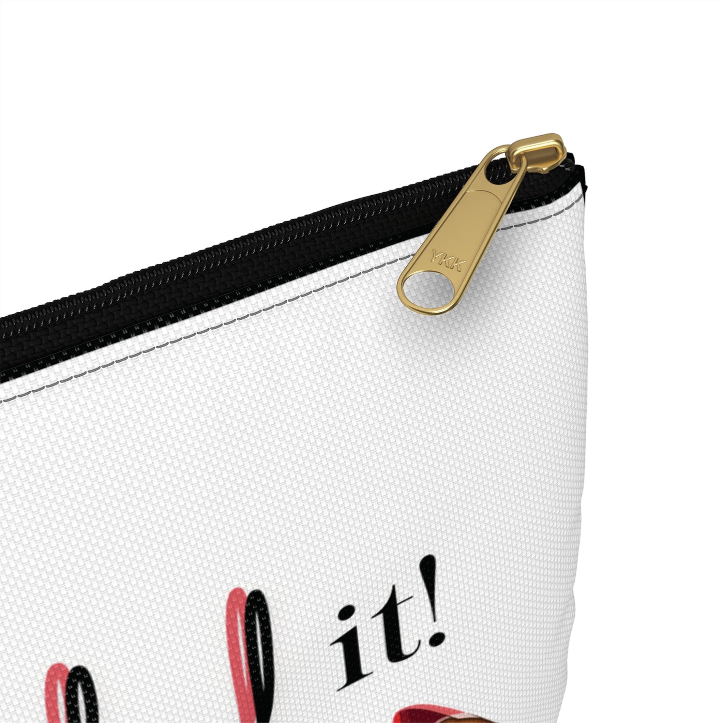 Nailed It Pink Tips Cosmetics Pouch