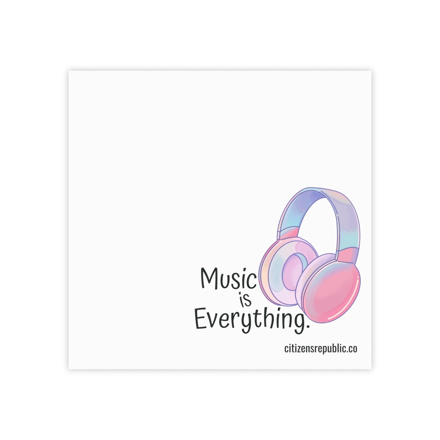 Music is Everything Post-it® Note Pads