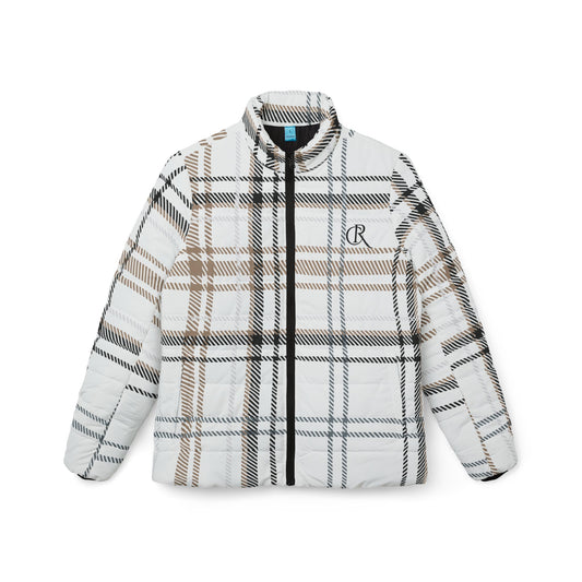 Lightly Plaided Women’s Puffer Jacket