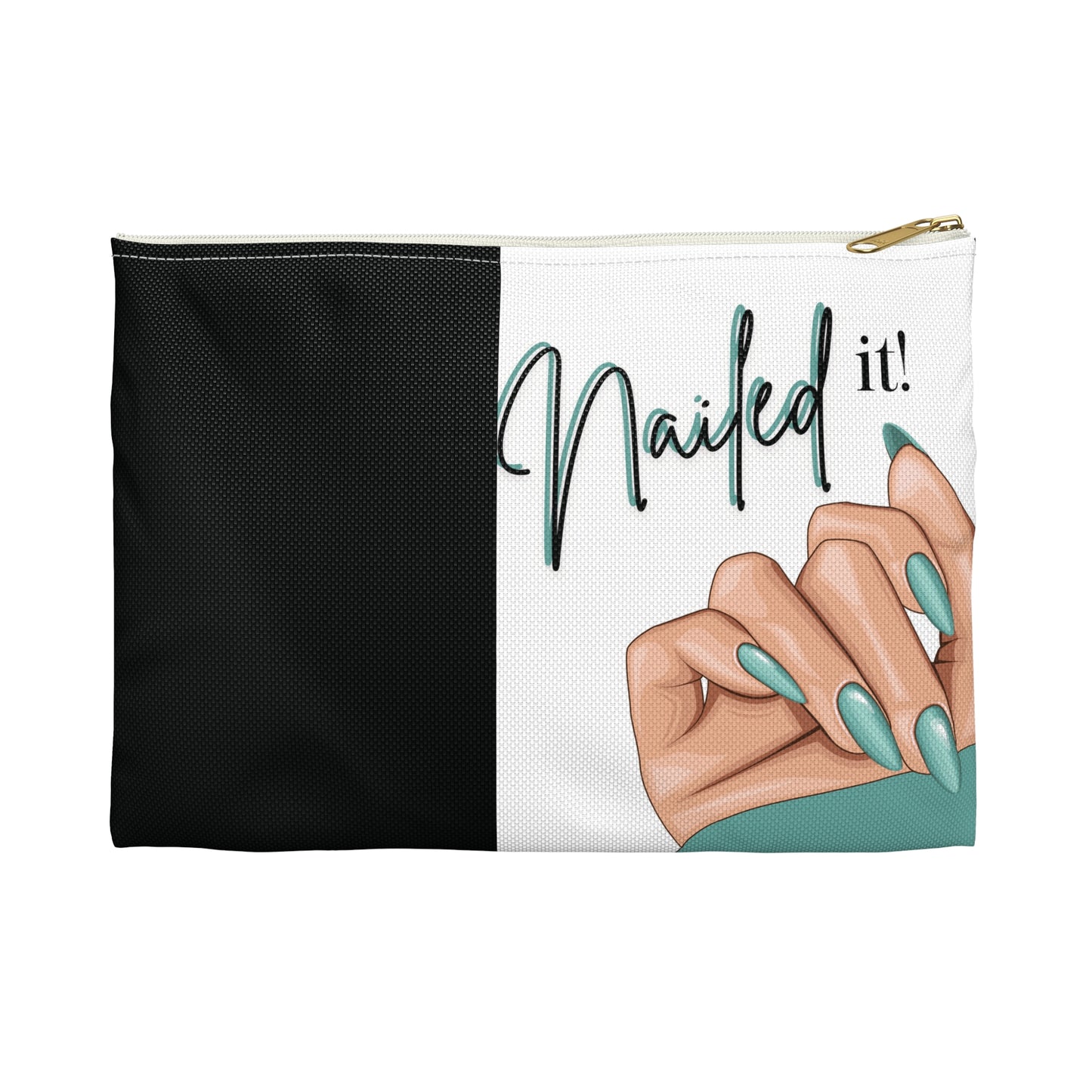 Nailed It Turquoise Accessory Pouch