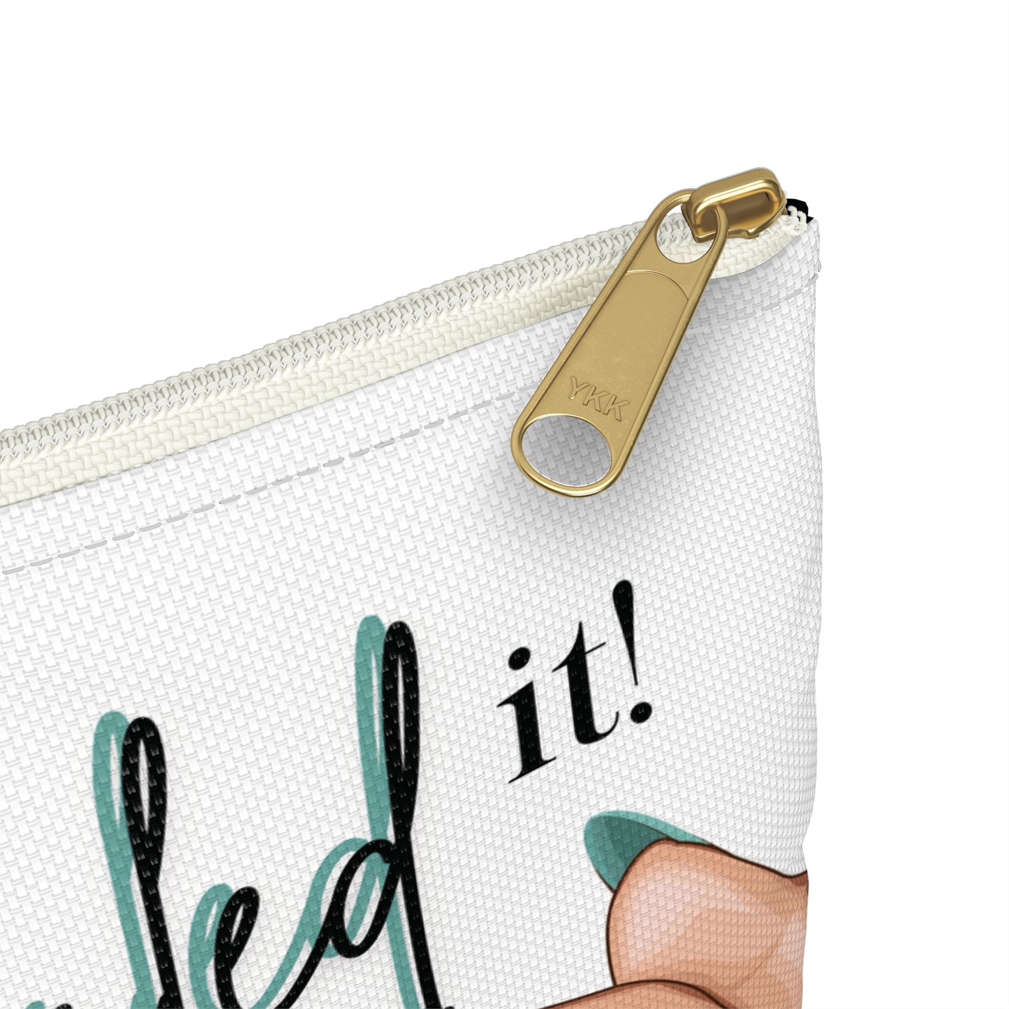 Nailed It Turquoise Accessory Pouch