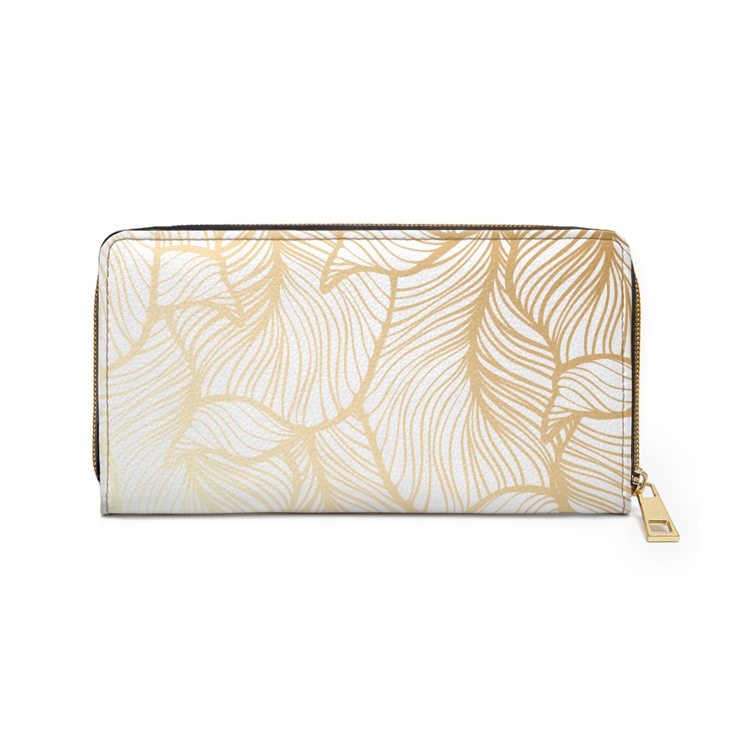 Gold Leaf Zipper Wallet