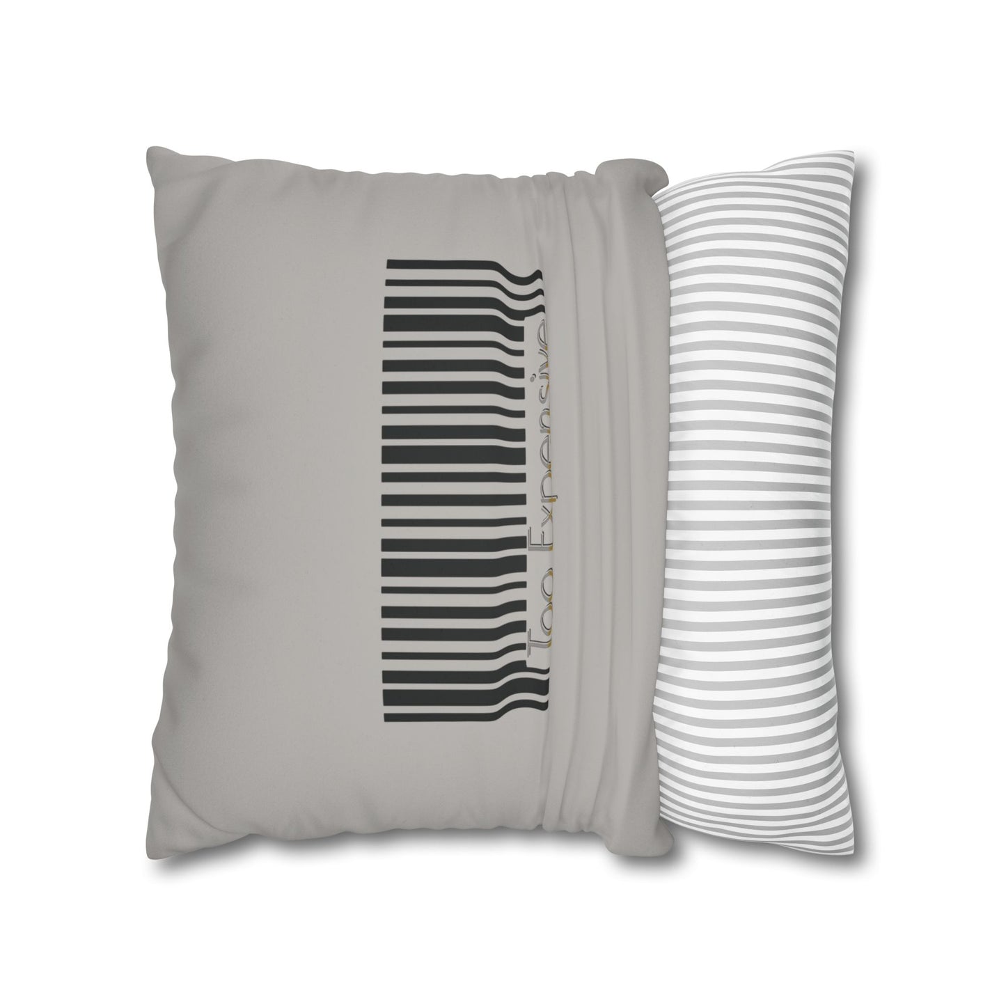 Too Expensive - Faux Suede Throw Pillow Cover