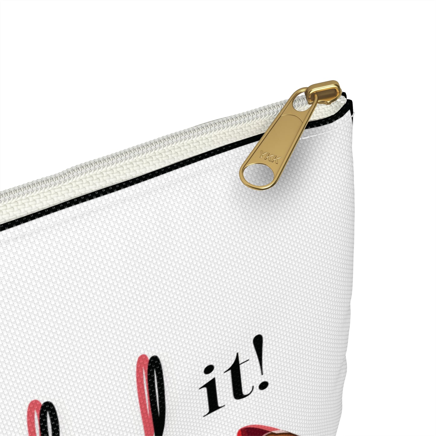 Nailed It Pink Tips Cosmetics Pouch