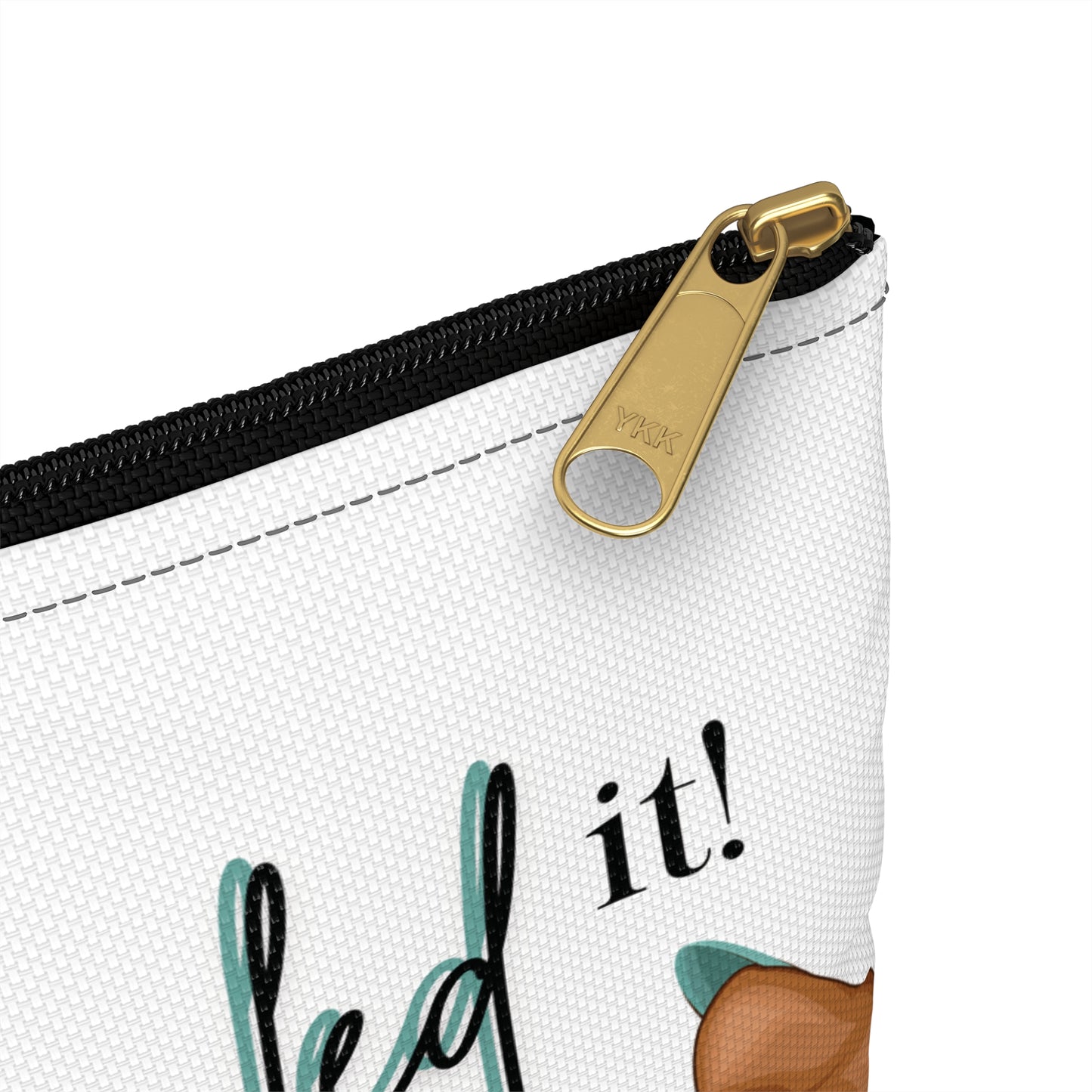 Nailed It Turquoise Cosmetic Pouch