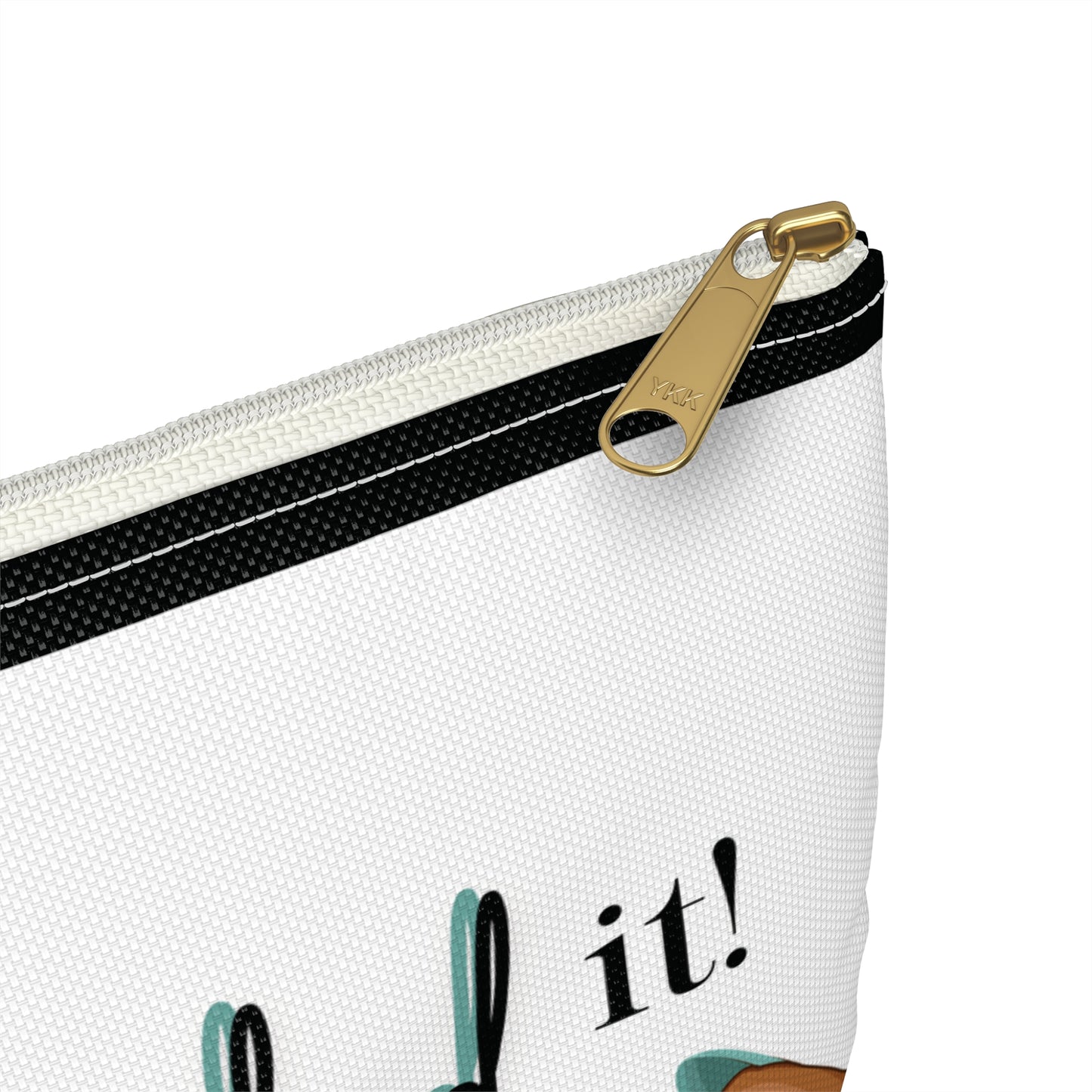 Nailed It Turquoise Cosmetic Pouch