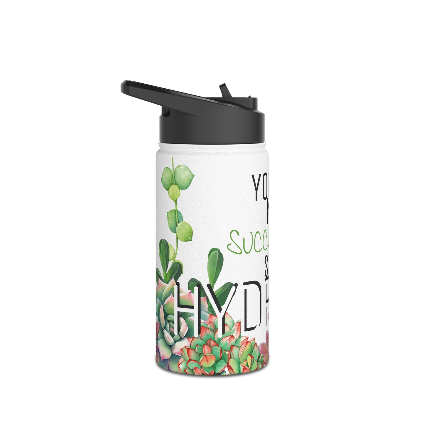 Not A Succulent Stainless Steel Water Bottle w/ Standard Lid