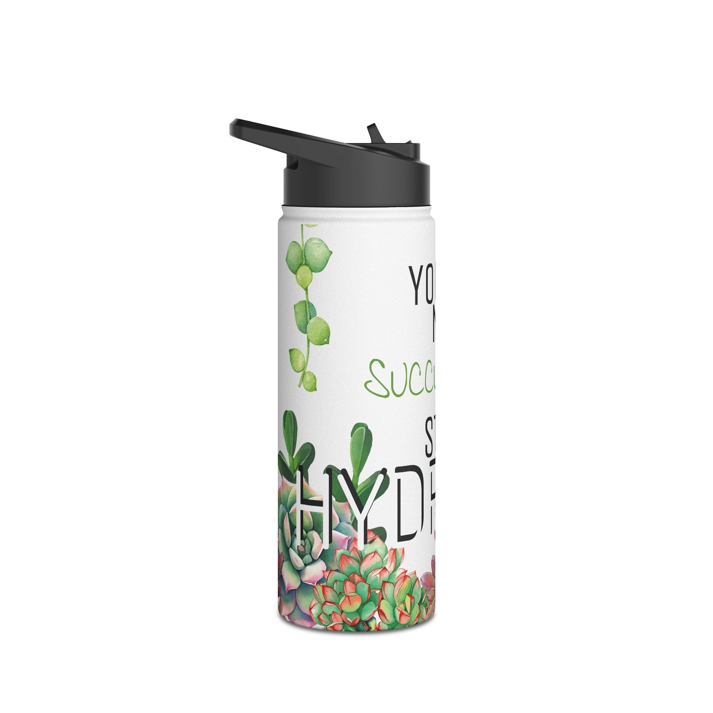 Not A Succulent Stainless Steel Water Bottle w/ Standard Lid