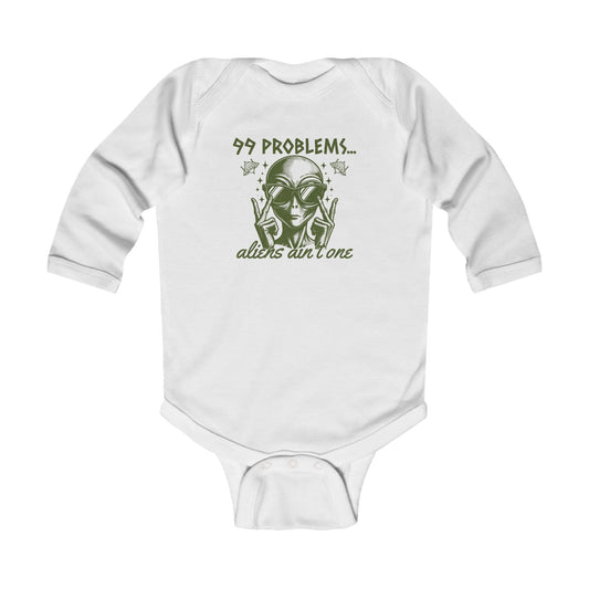 Aliens, No Problem Long Sleeve Bodysuit NB-18M