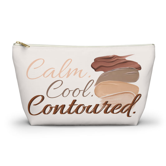 Calm & Contoured - Cosmetic Pouch w T-bottom
