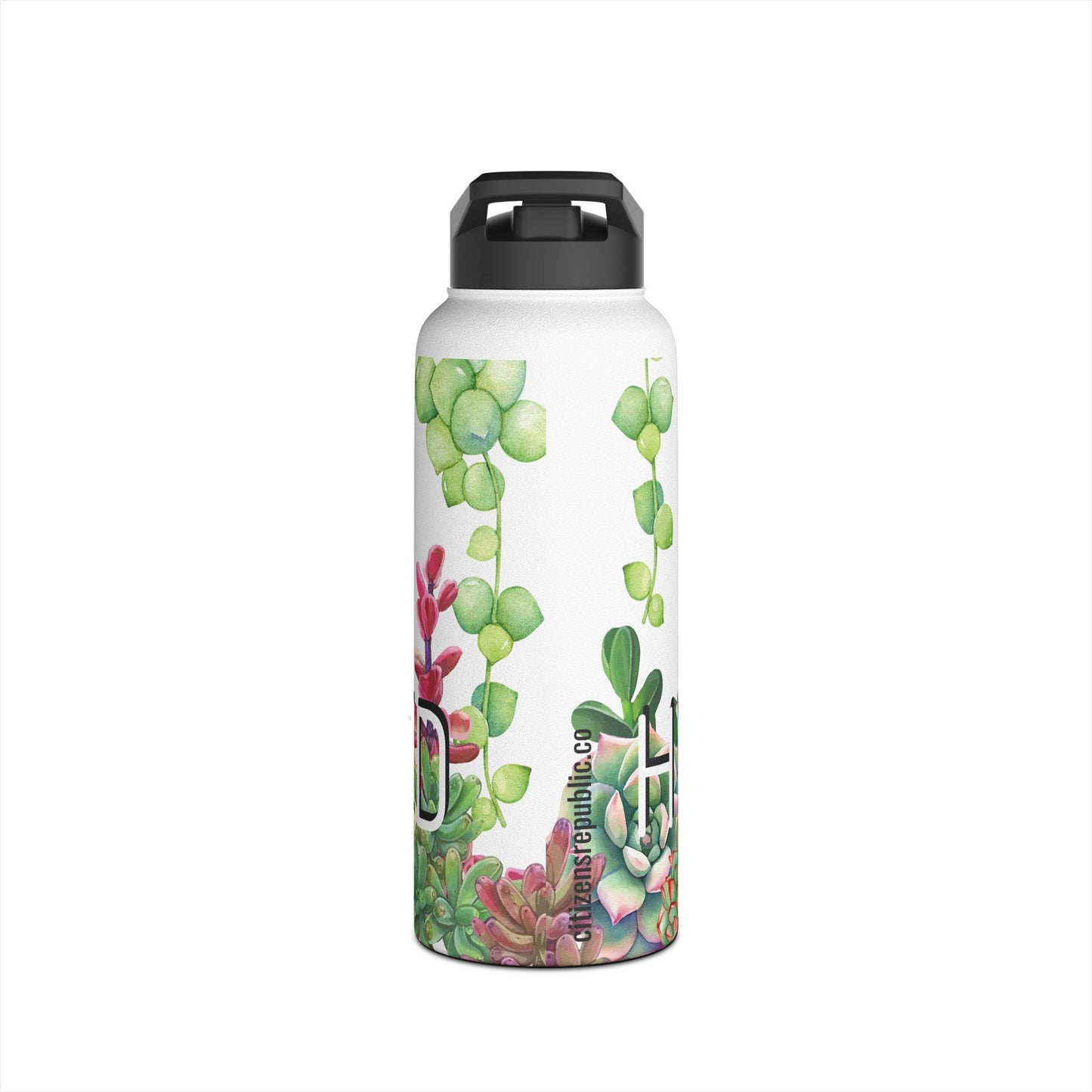 Not A Succulent Stainless Steel Water Bottle w/ Standard Lid