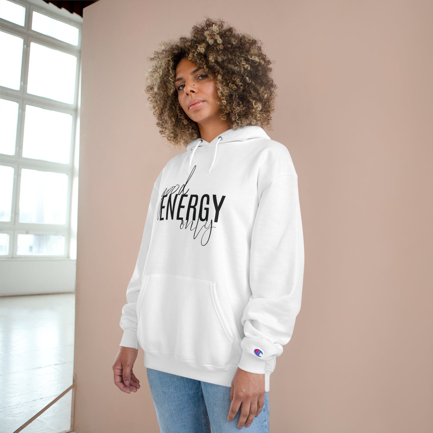Good Energy - Champion Eco Fleece Hoodie Pullover