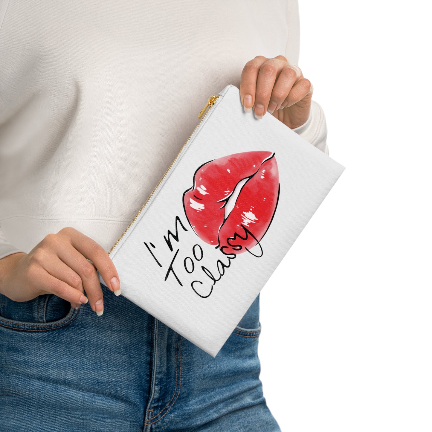 Red Lips Cosmetic Bag