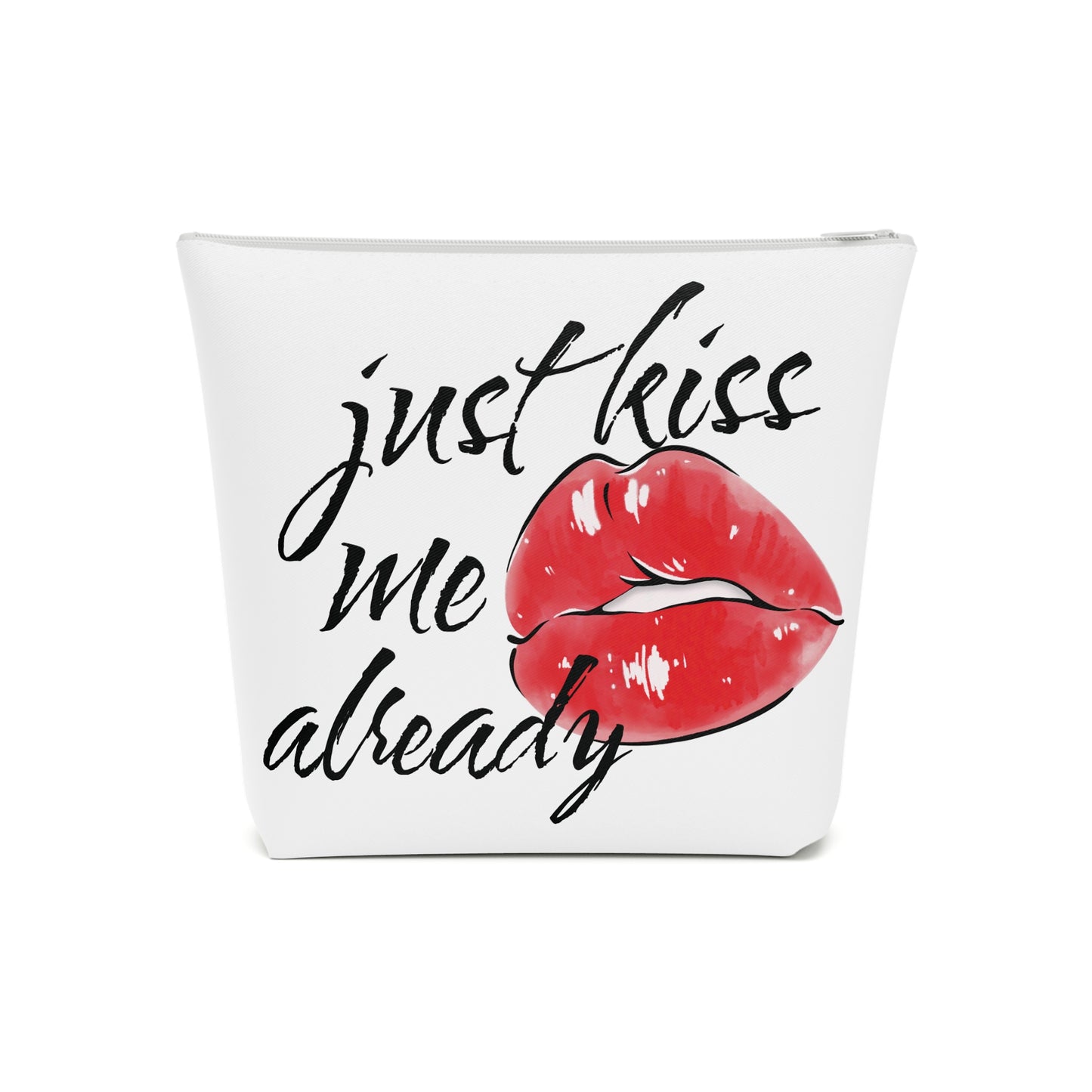 Kiss Me Already Cotton Cosmetic Bag
