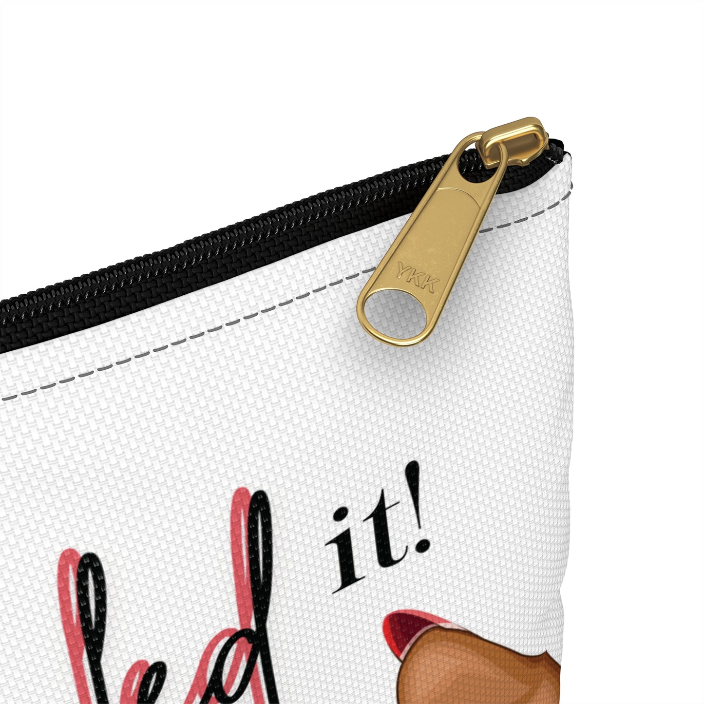 Nailed It Pink Tips Cosmetics Pouch