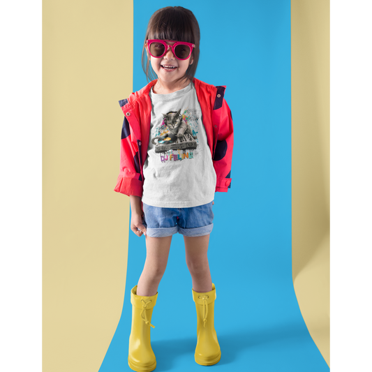 DJ Feline Graphic Tee 2T-6T