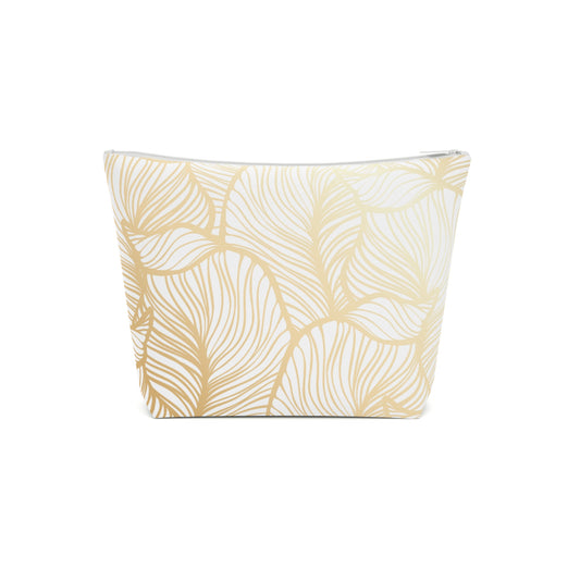 Gold Leaf - Cotton Cosmetic Bag