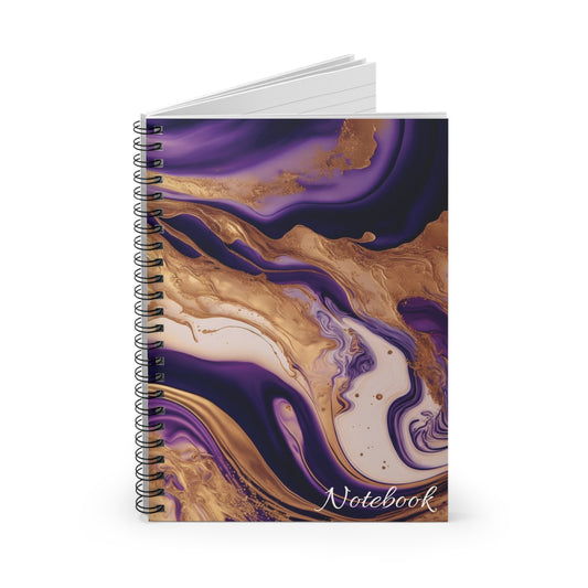 Lilac & Marbled - Spiral Notebook