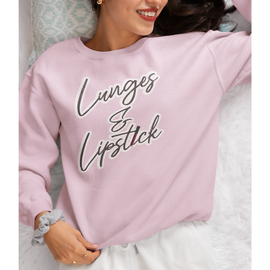 Lunges & Lipstick - Women's Graphic Sweatshirt
