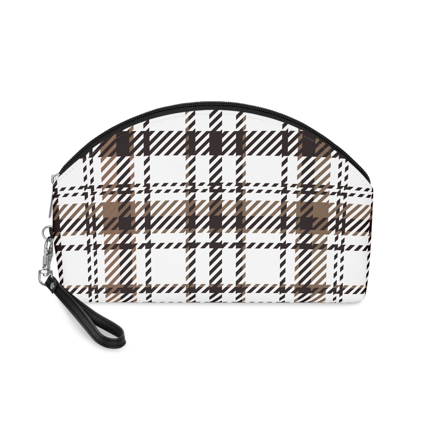 Neutral & Plaided - Makeup Bag