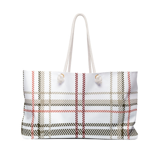 Plaid x Holiday - Weekender Tote Bag