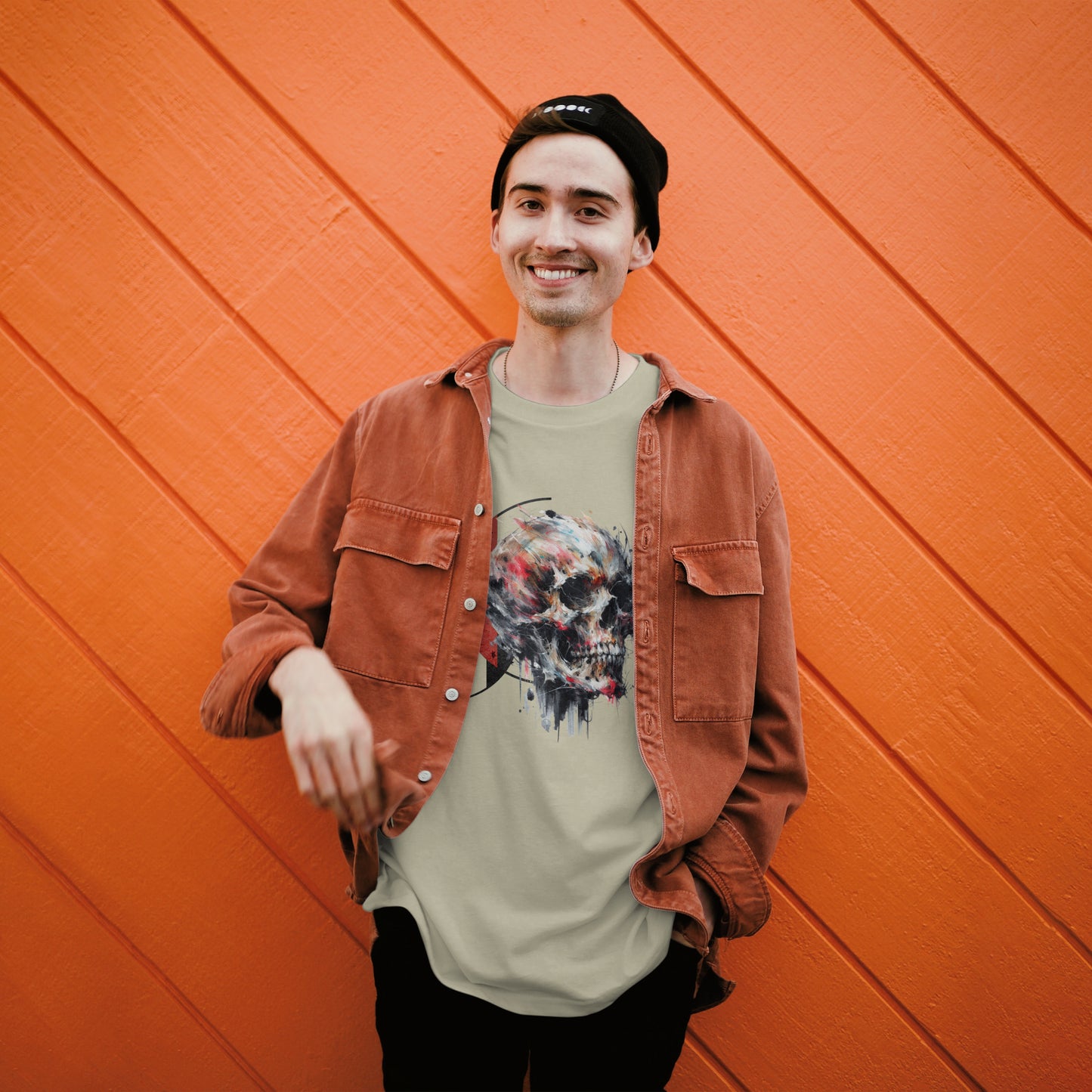 Splatter It Oversized Faded Tee