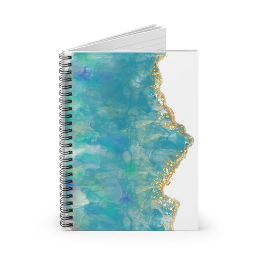 Turquoise Geode - Spiral Notebook