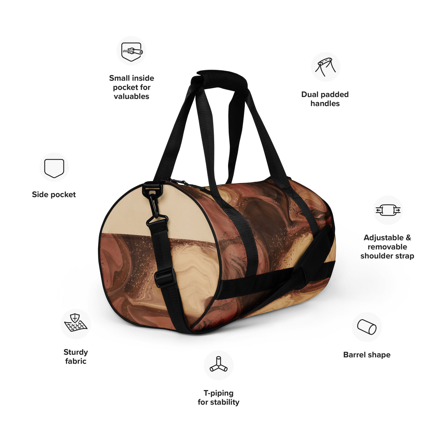 Chocolate Syrup Gym Bag