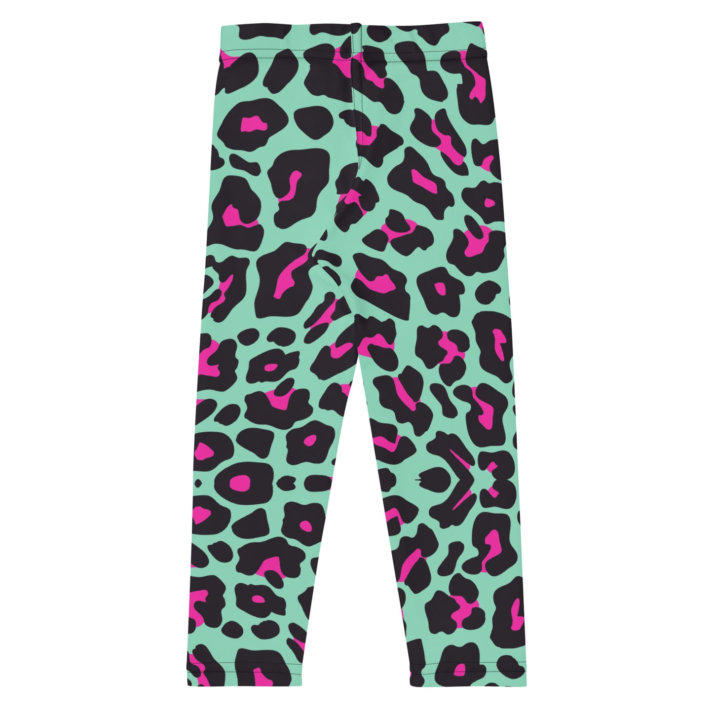 Green and Pink Leopard Print Leggings 4T-7Y