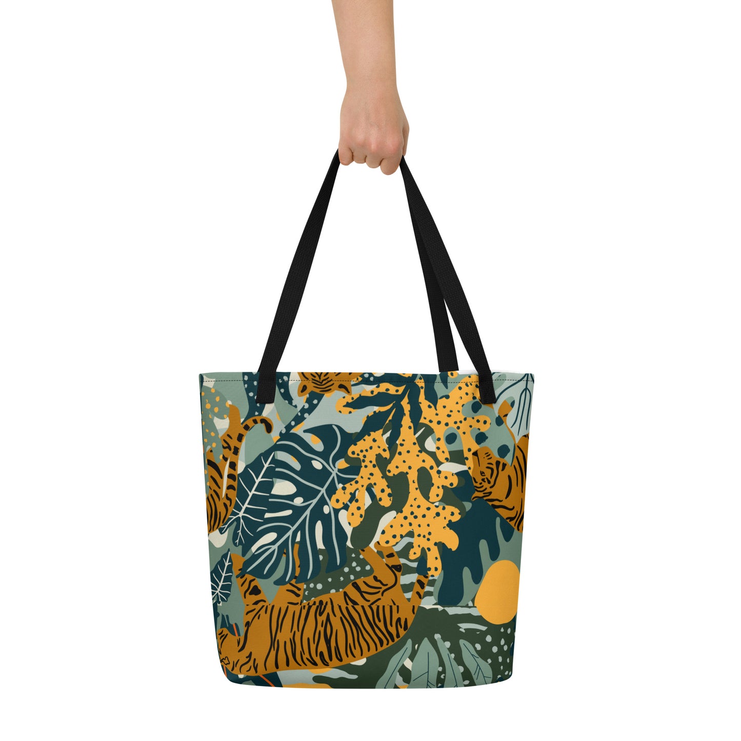 Jungle Print Large Tote Bag