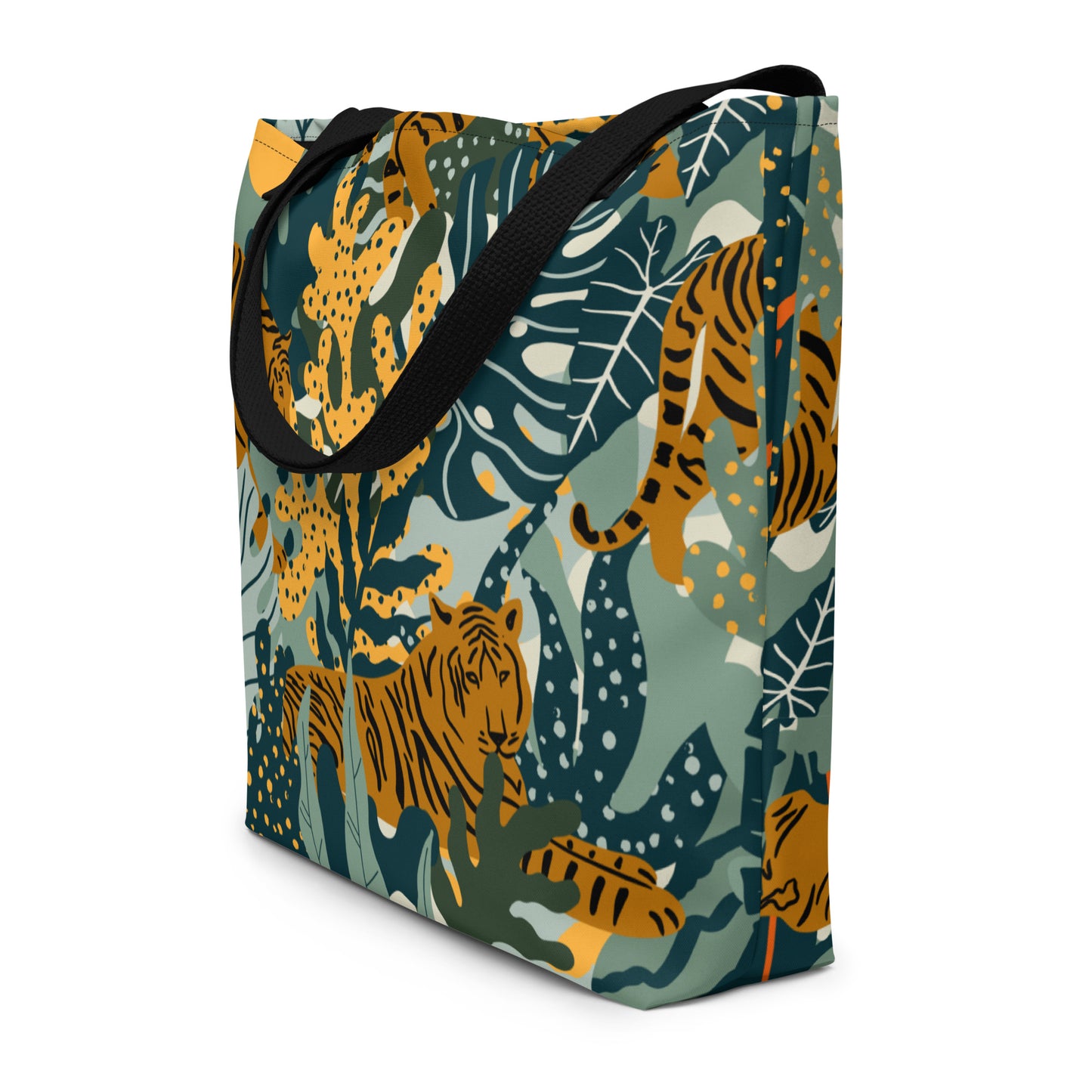 Jungle Print Large Tote Bag