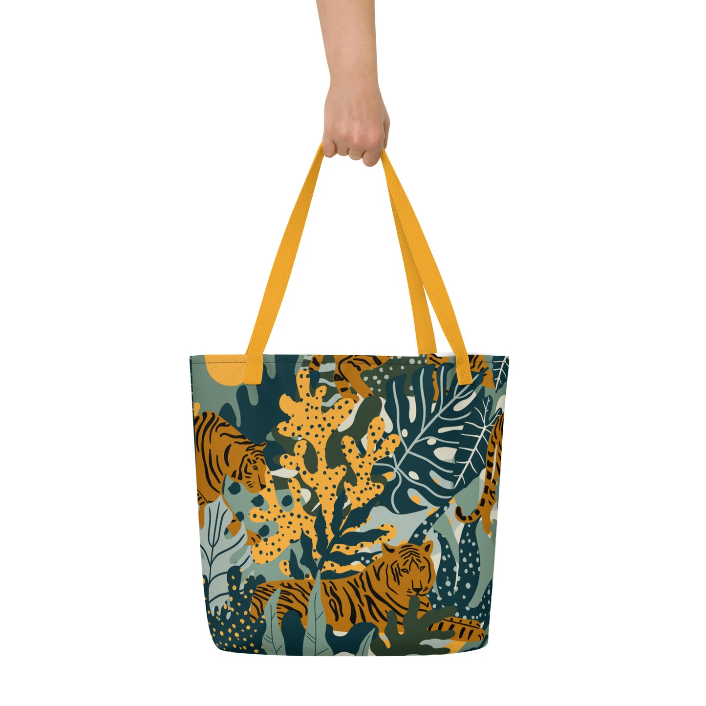 Jungle Print Large Tote Bag