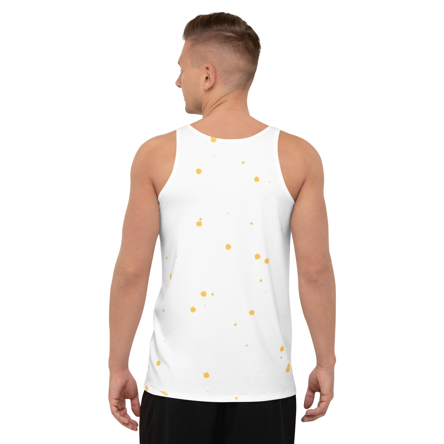Spotted Print White Tank