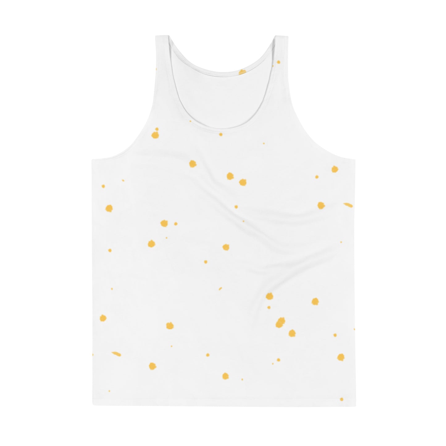 Spotted Print White Tank