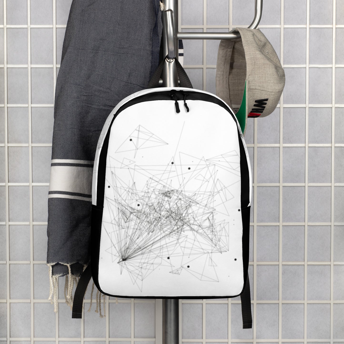 Abstract Lines Minimalist Backpack