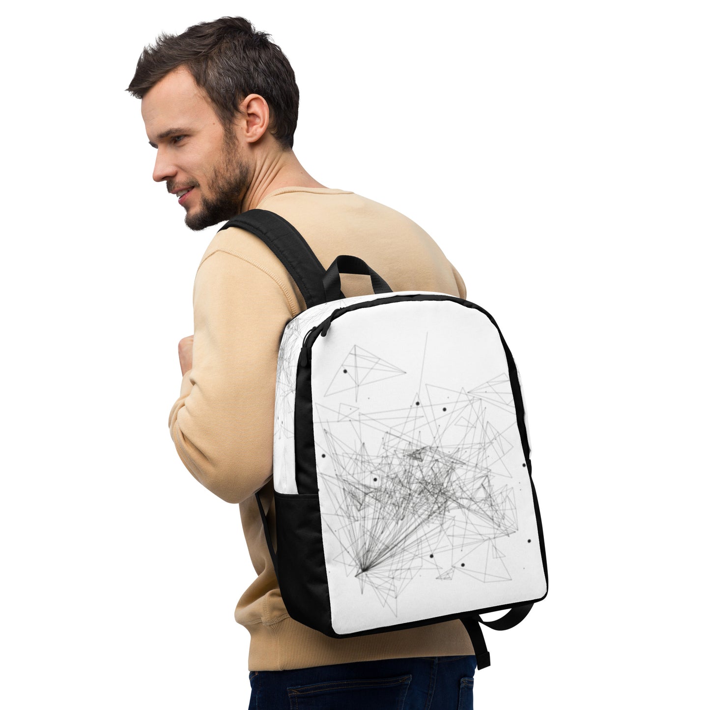 Abstract Lines Minimalist Backpack