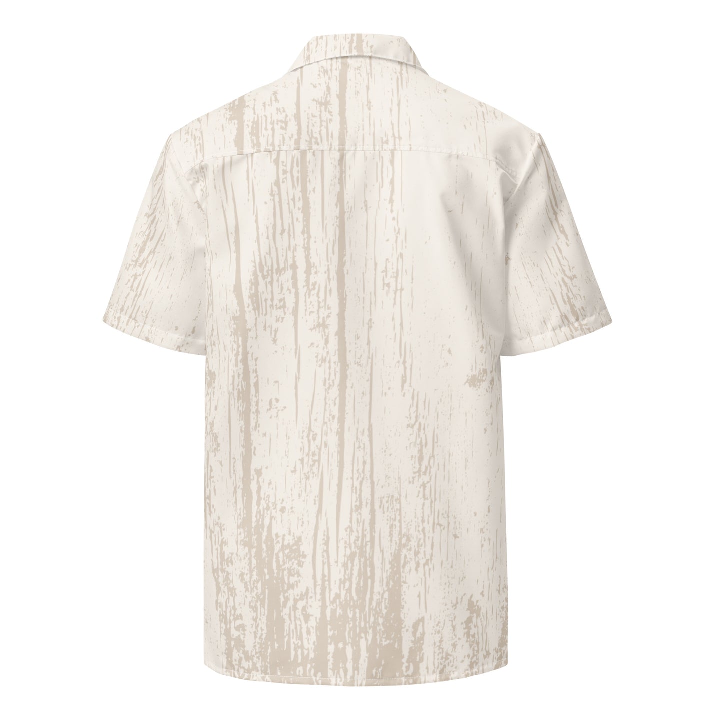 Tan Lined Unisex Button Up Shirt