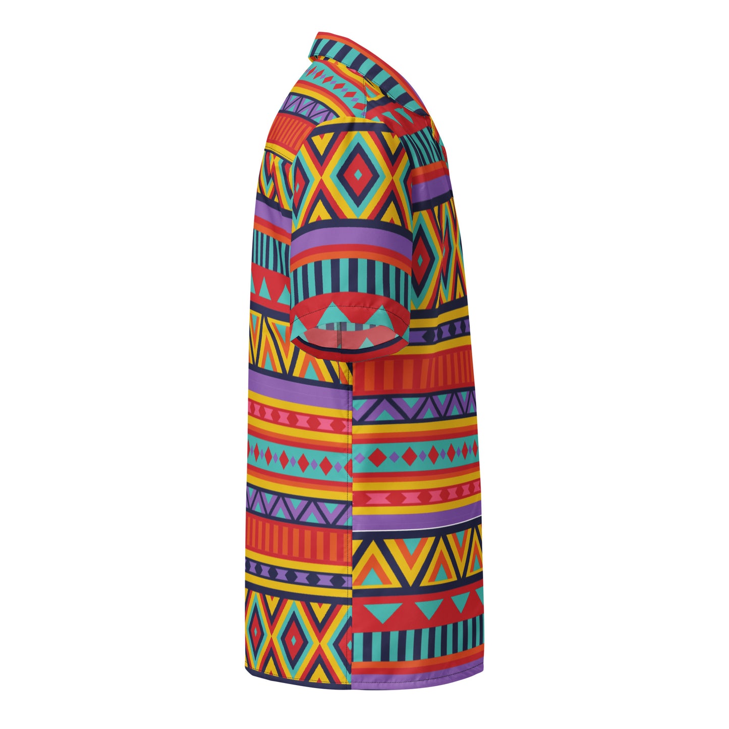 Tribal Pattern Unisex Button Up Shirt