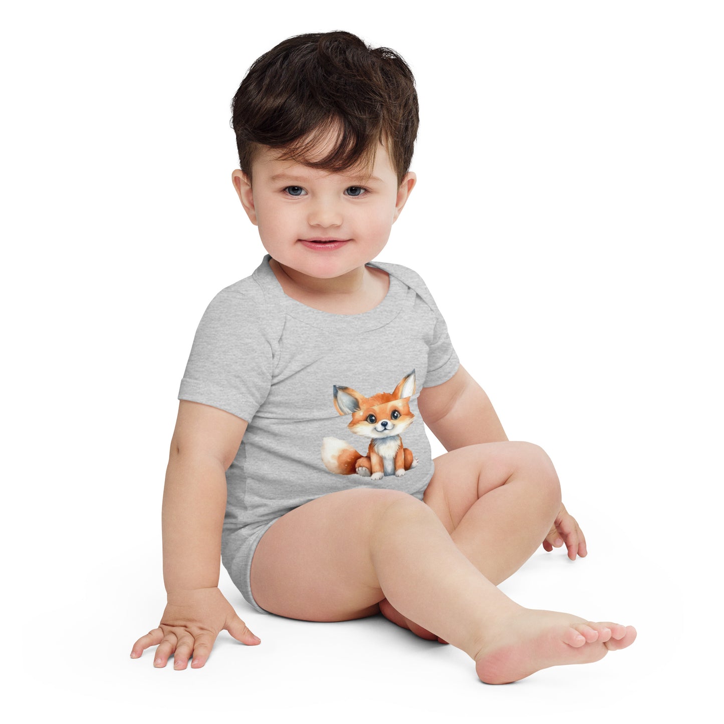 Baby Fox short sleeve onesie 3M-24M