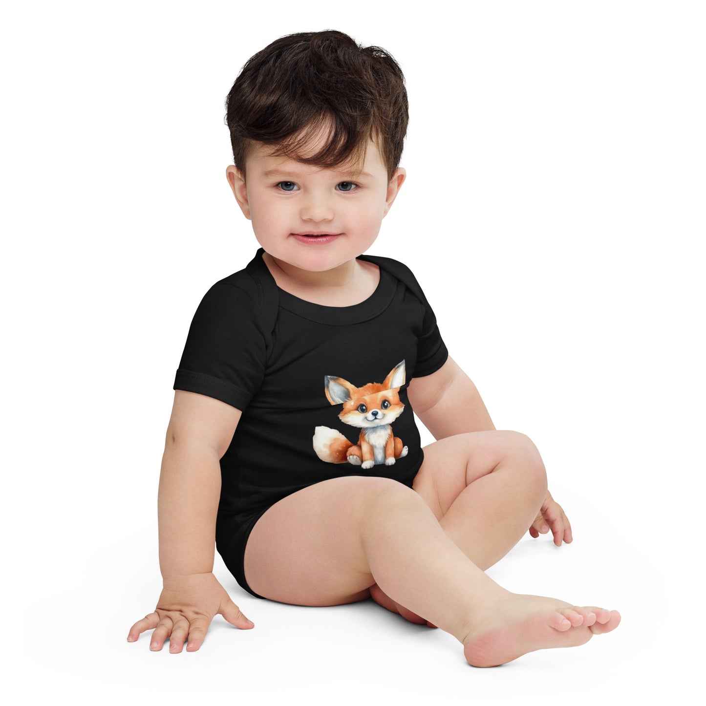 Baby Fox short sleeve onesie 3M-24M