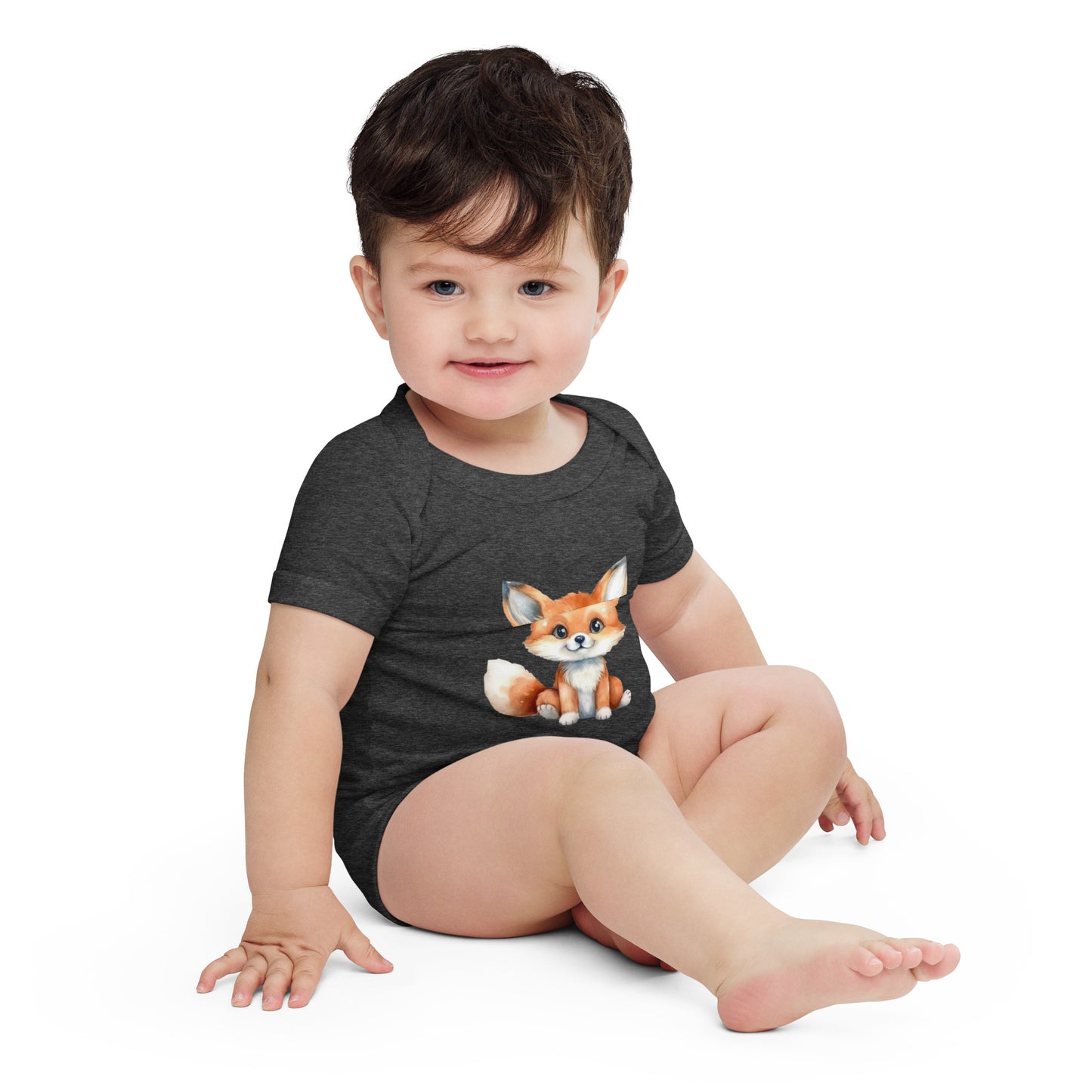Baby Fox short sleeve onesie 3M-24M