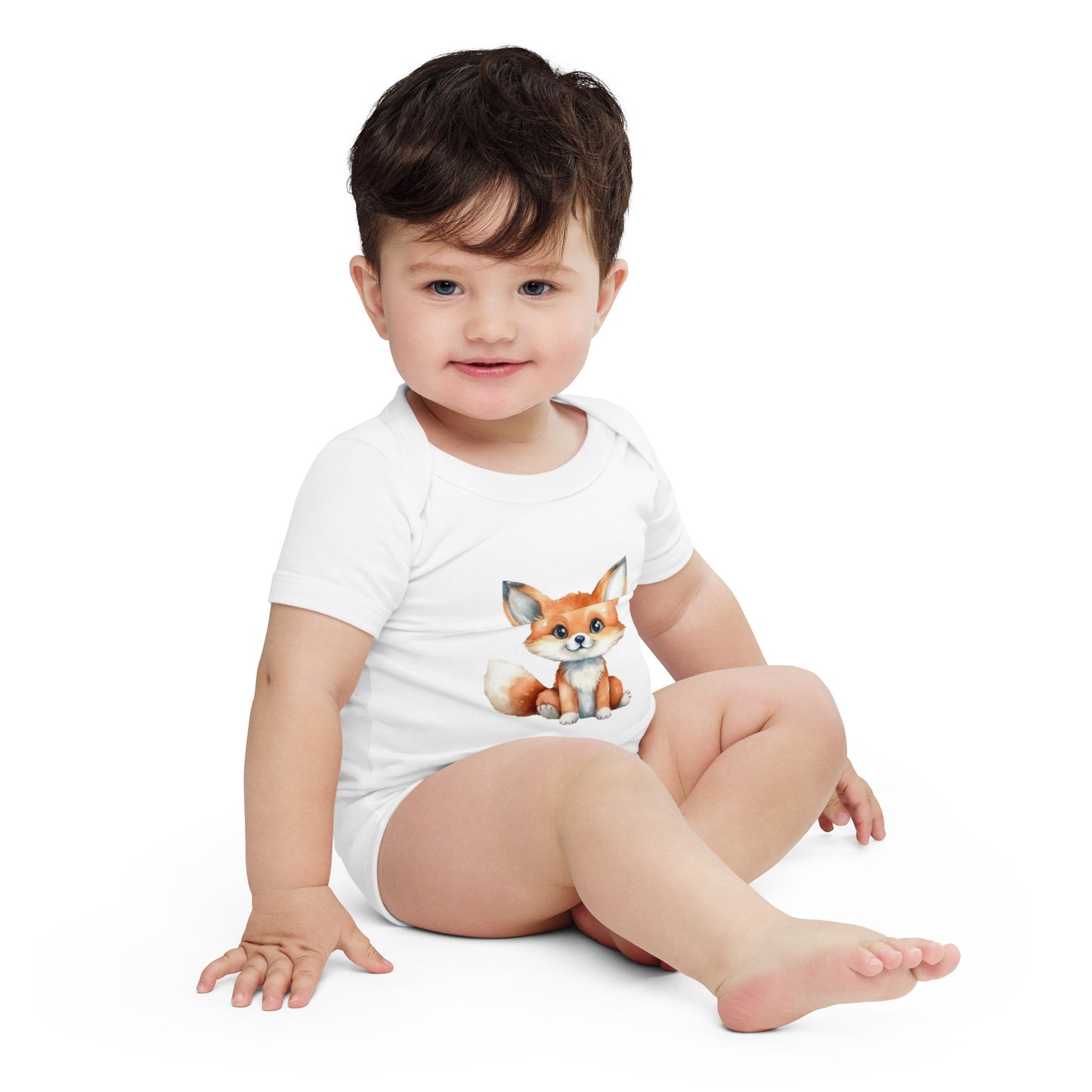 Baby Fox short sleeve onesie 3M-24M