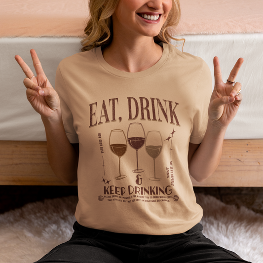 Eat, Drink, Repeat 2.0 Graphic T-Shirt