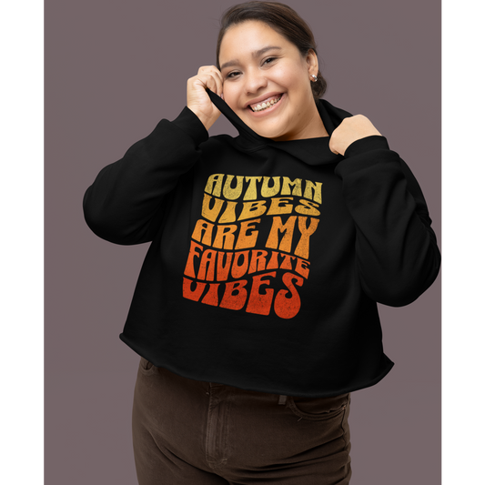 Autumn Vibes Crop Hoodie