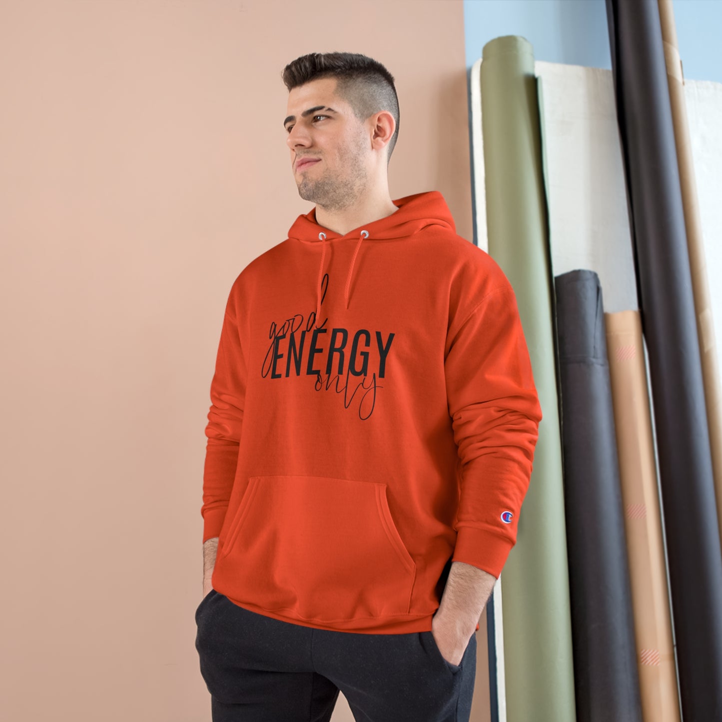 Good Energy - Champion Eco Fleece Hoodie Pullover