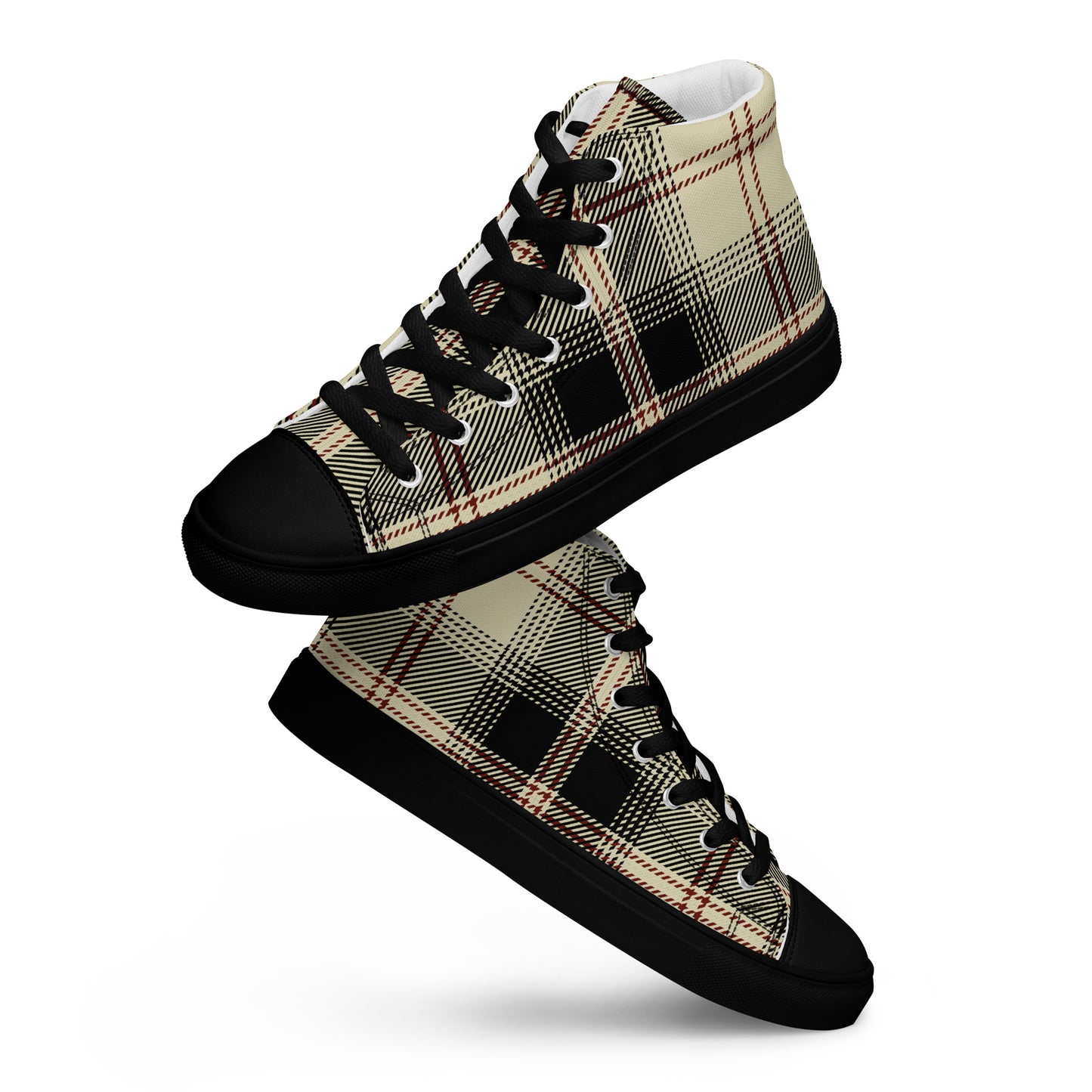 Men’s G Plaid Canvas High Tops
