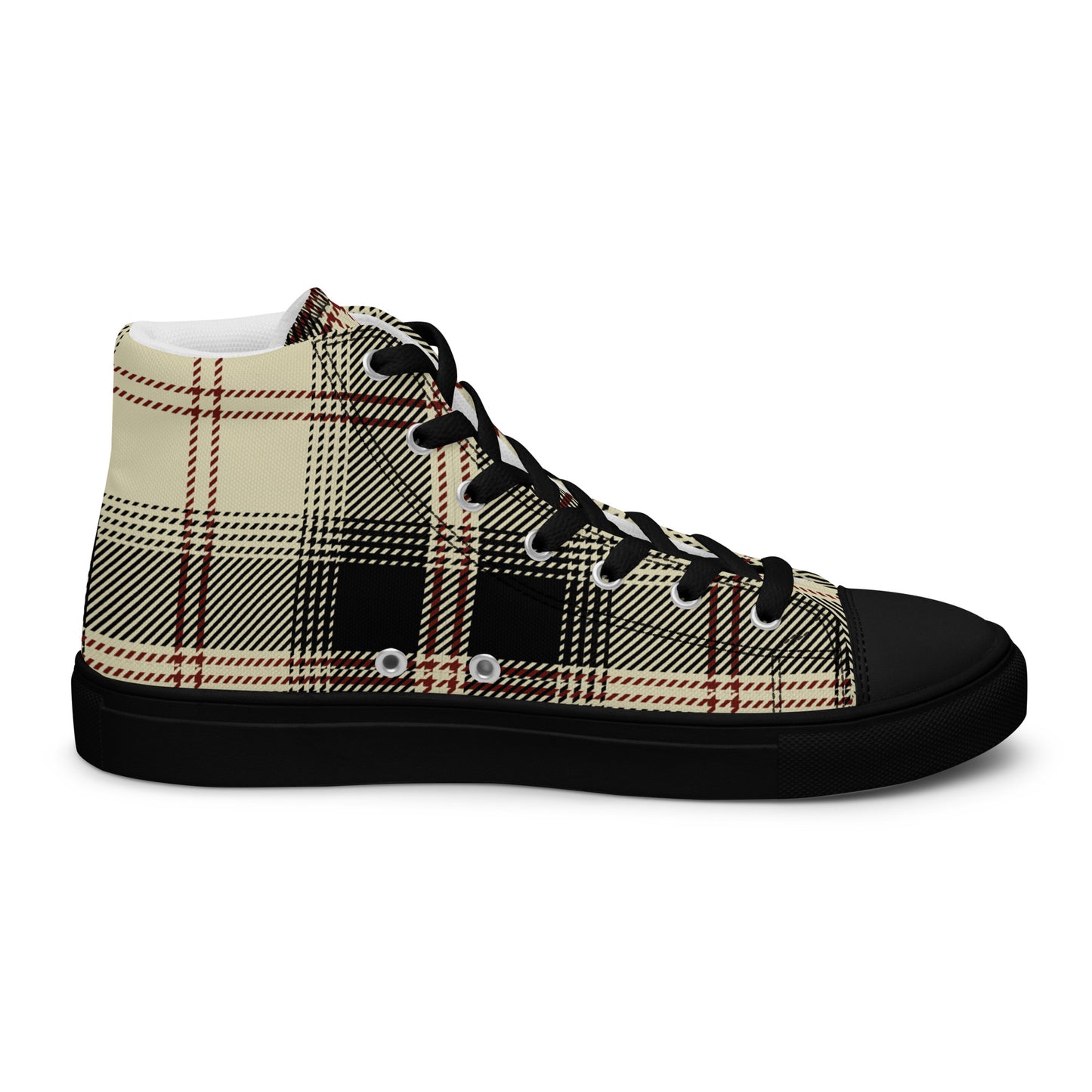 Men’s G Plaid Canvas High Tops