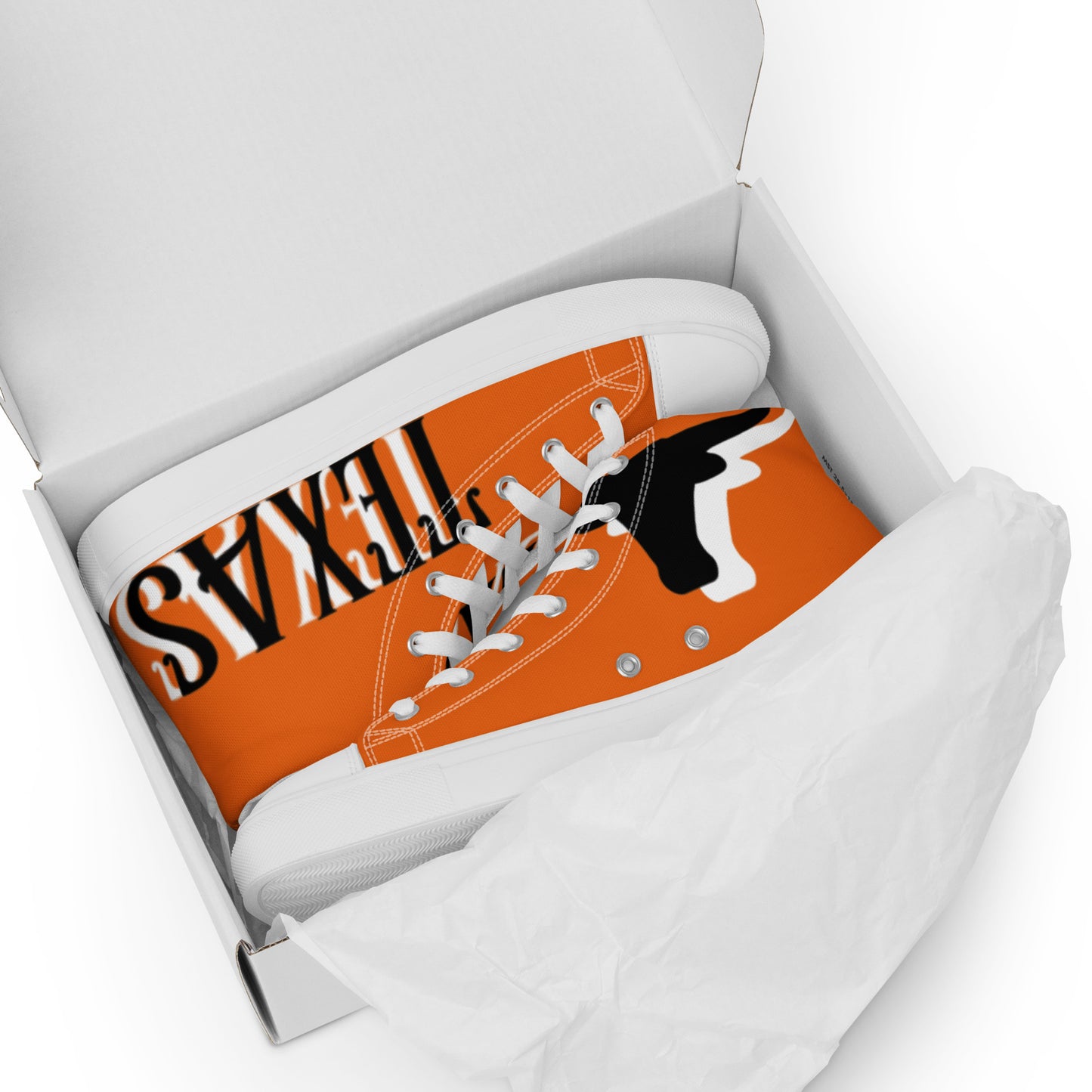 Texas Longhorn Mens Canvas High Tops