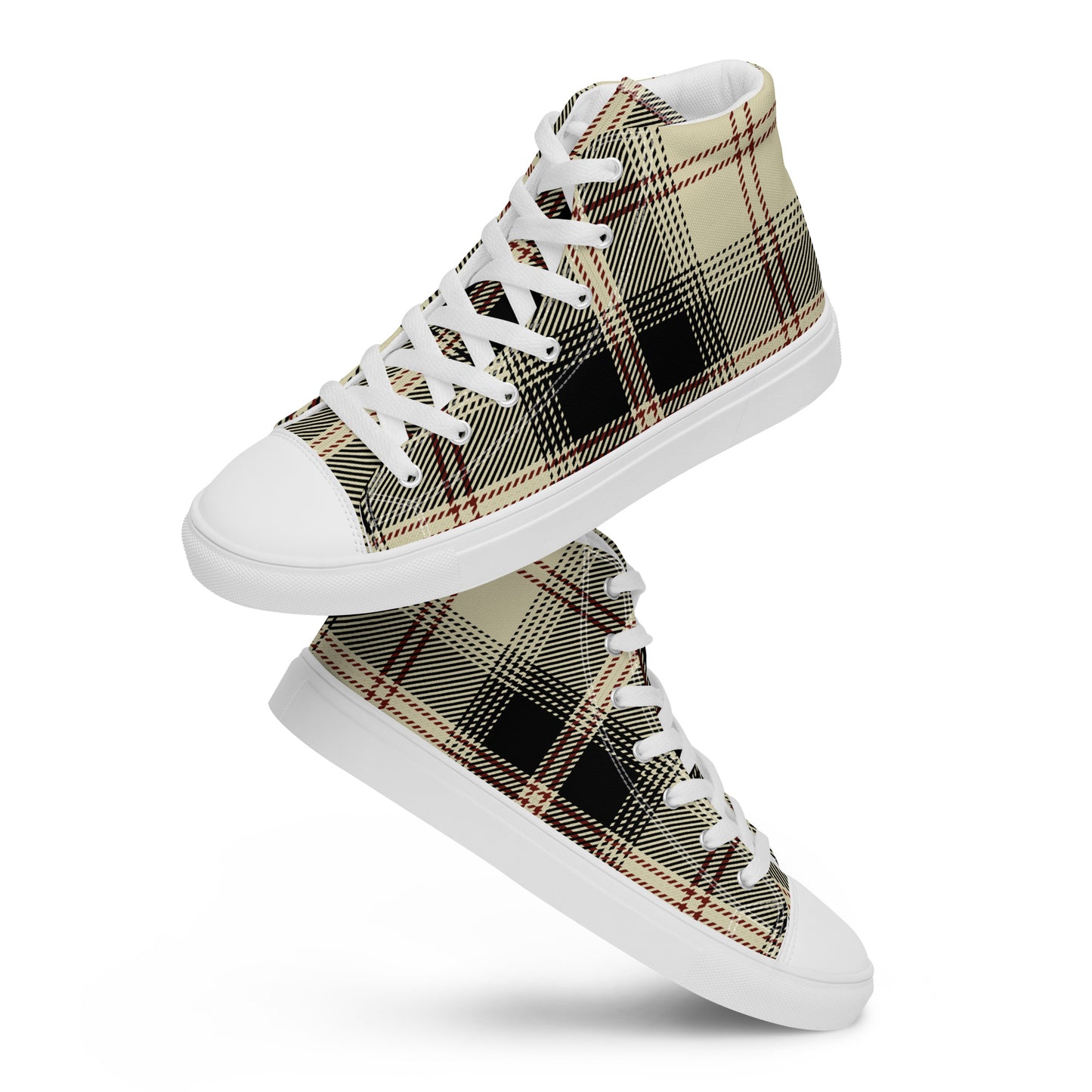 Men’s G Plaid Canvas High Tops