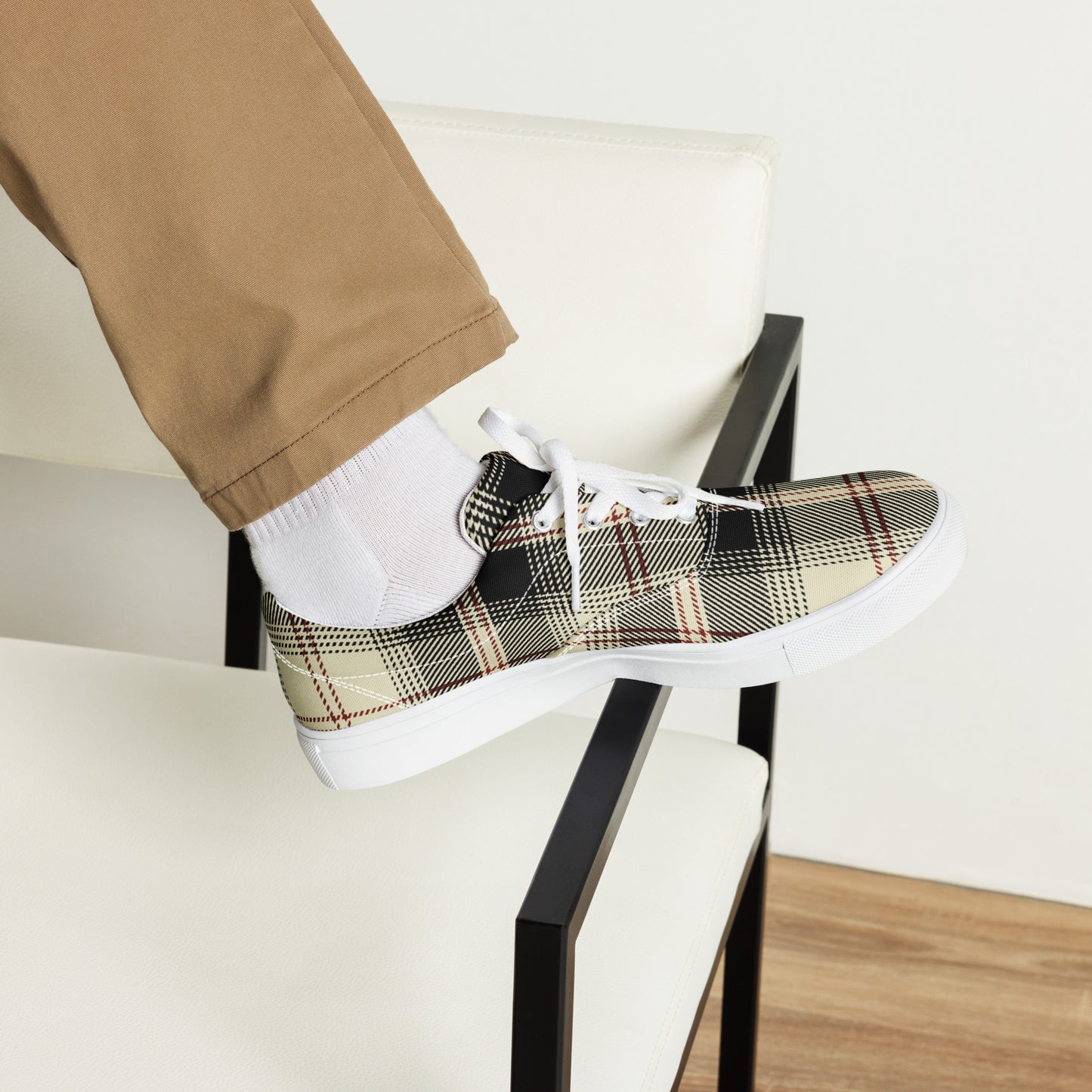 Men’s G Plaid Canvas Lace-Ups